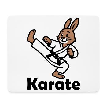 Karate Rabbit - Mouse Pad (horizontal) - white - Front