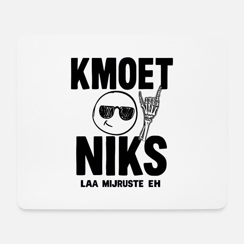 DU MUSST EINFACH NICHTS TUN — LAA MIJRUSTTE EH - Mousepad (Querformat) - Weiß