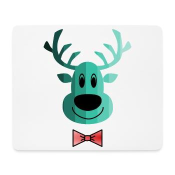 REINDEER. CHRISTMAS. MERRY CHRISTMAS. MERRY CHRISTMAS. - Mouse Pad (horizontal) - white - Front