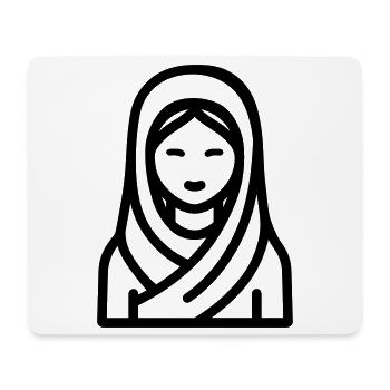 Muslim woman - Mouse Pad (horizontal) - white - Front