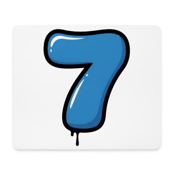 Ballon Bleu Les Sept - Tapis de souris (format paysage) - blanc - Devant