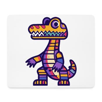 Alligator Halloween Zombie - Mousepad (Querformat) - Weiß - Vorne