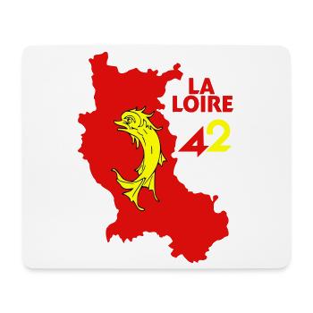 La Loire 42  - Tapis de souris (format paysage) - blanc - Devant