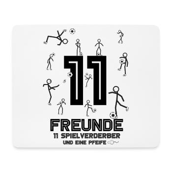 Football - Tapis de souris (format paysage) - blanc - Devant