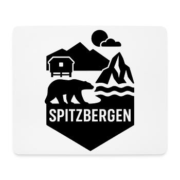 Svalbard Norway Silhouette - Mouse Pad (horizontal) - white - Front
