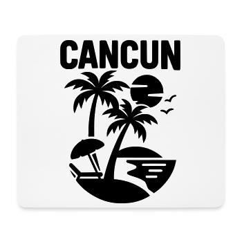 cancun silhouette - Mousepad (Querformat) - Weiß - Vorne
