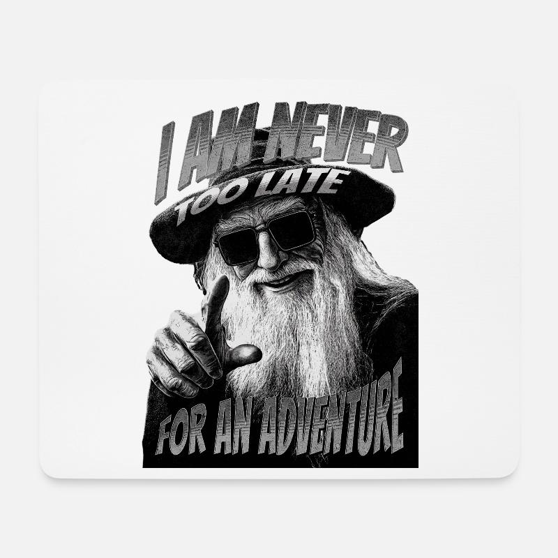 Cooler Zauberer - Mousepad (Querformat) - Weiß