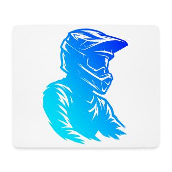 Klare Motocross Botschaft - Mousepad (Querformat) - Weiß - Vorne