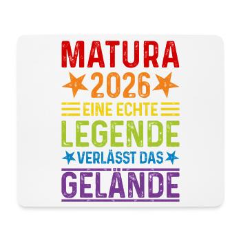 Matura 2026: Real legend leaves the site - Mouse Pad (horizontal) - white - Front
