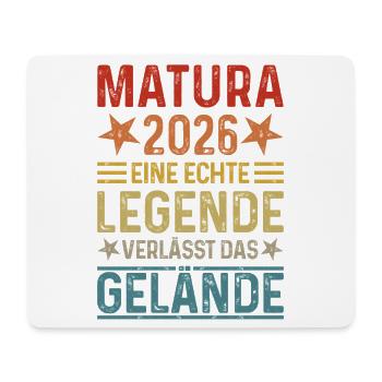 Matura 2026 A legend leaves the site - Mouse Pad (horizontal) - white - Front