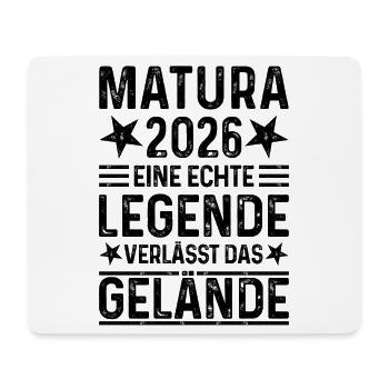 Matura 2026 A legend leaves the site - Mouse Pad (horizontal) - white - Front