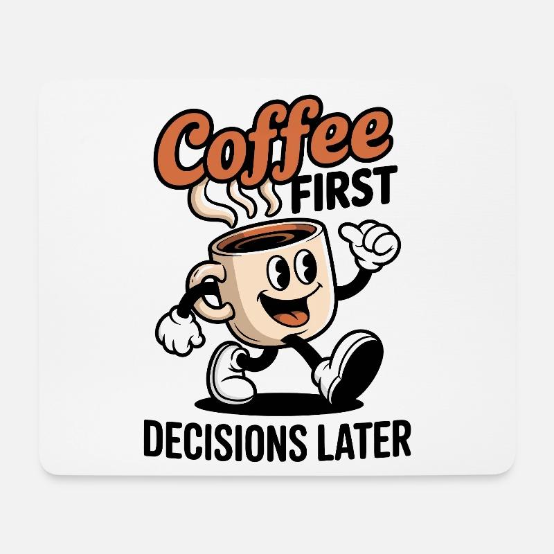 Coffee Hero Caricature Mug - Mouse Pad (horizontal) - white