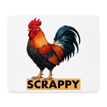 Scrappy Rooster Speranza funny Gaming Community - Mousepad (Querformat) - Weiß - Vorne