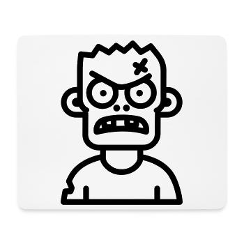 Zombie - Mousepad (Querformat) - Weiß - Vorne