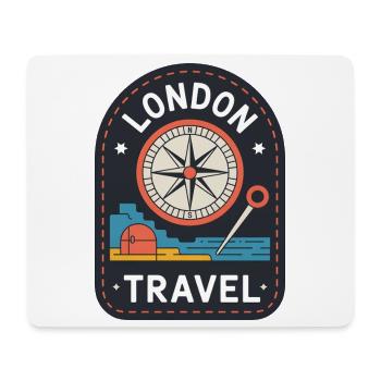 London Travel England Travel Motif - Tapis de souris (format paysage) - blanc - Devant