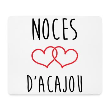 Mahogany Wedding 27 Years - Mouse Pad (horizontal) - white - Front