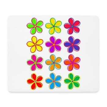 Daisy Flowers - Mouse Pad (horizontal) - white - Front