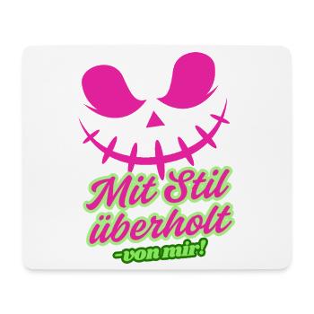 Biker Girl - Mousepad (Querformat) - Weiß - Vorne