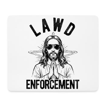 Law Enforcement, Jesus, Bible, Christian Faith - Mouse Pad (horizontal) - white - Front