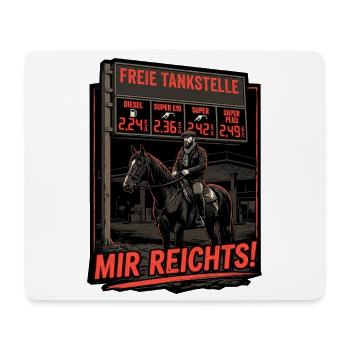 Tanken Benzin Preis Wucher - Mousepad (Querformat) - Weiß - Vorne