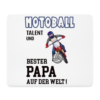 Motoball Spieler Motoballer Papa Vater Mann - Mousepad (Querformat) - Weiß - Vorne