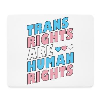 LGBTQ-Pride-Monat – Trans-Rechte sind Menschenrechte - Mousepad (Querformat) - Weiß - Vorne