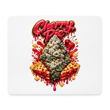 Kirschkuchen-Graffiti-Druck - Mousepad (Querformat) - Weiß - Vorne