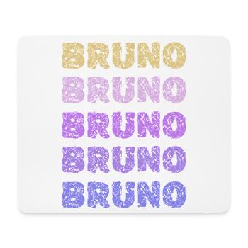 Bruno Repeated Pastel Letters - Mouse Pad (horizontal) - white - Front