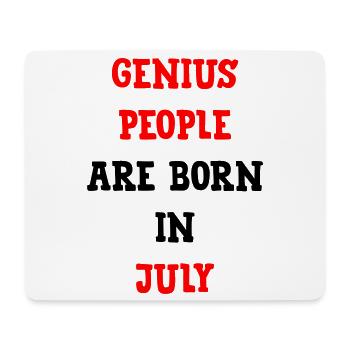 Birthday Birth The Geniuses of July - Mouse Pad (horizontal) - white - Front