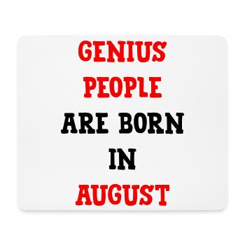 Babygeschenk-Genies werden im August geboren - Mousepad (Querformat) - Weiß - Vorne