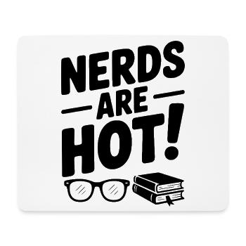 Les nerds sont chauds ! - Tapis de souris (format paysage) - blanc - Devant