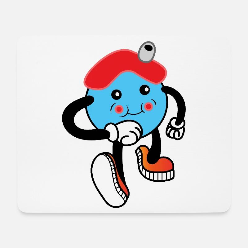 Bubble-Boy-Haus - Mousepad (Querformat) - Weiß