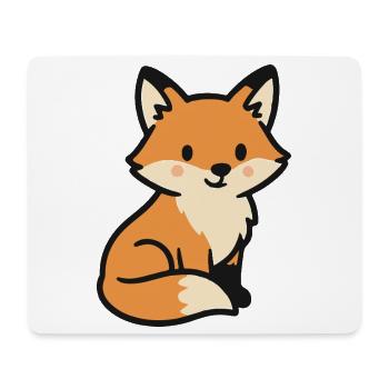Niedlicher Fuchs - Mousepad (Querformat) - Weiß - Vorne