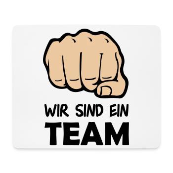 faust_team_002 - Mousepad (Querformat) - Weiß - Vorne