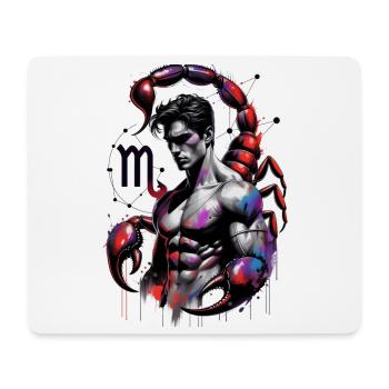 Scorpion_Astro_Homme - Tapis de souris (format paysage) - blanc - Devant