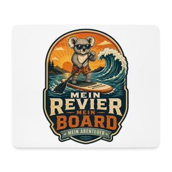  Funny SUP Paddleboard Board Stand Up paddel - Mousepad (Querformat) - Weiß - Vorne