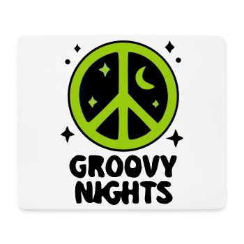 Groovy Peace Zeichen Logo - Mousepad (Querformat) - Weiß - Vorne