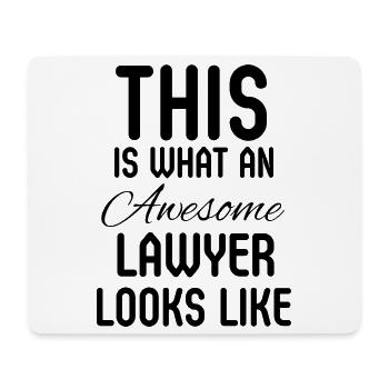 Lawyer Law Student Corporate Attorney Gift - Mouse Pad (horizontal) - white - Front