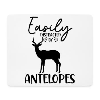 Antelope Funny Animal Saying - Mouse Pad (horizontal) - white - Front