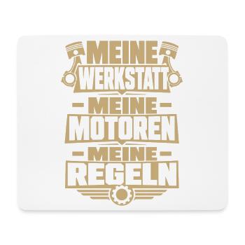 Bester Mechaniker Spruch Werkstatt Chef - Mousepad (Querformat) - Weiß - Vorne