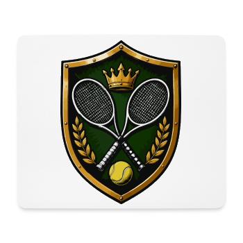 Tennis Coat of Arms - Mouse Pad (horizontal) - white - Front