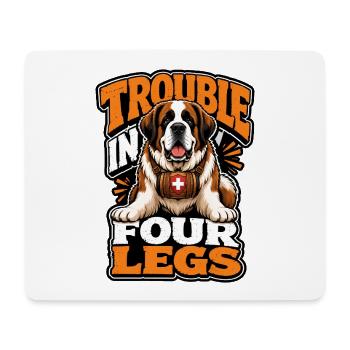 Saint Bernard - Mouse Pad (horizontal) - white - Front