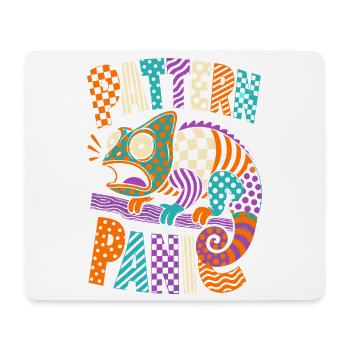 Pattern Panic Chameleon - Mouse Pad (horizontal) - white - Front