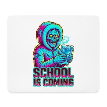 L’école arrive Zombie console portable glacée - Tapis de souris (format paysage) - blanc - Devant