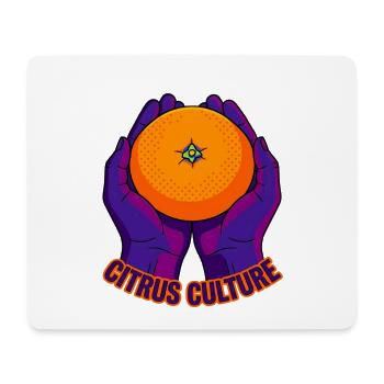 Pop Art Zitruskultur Orange - Mousepad (Querformat) - Weiß - Vorne