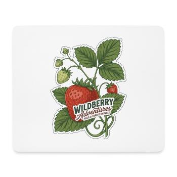 Vintage Botanical Wildberry Adventures - Mouse Pad (horizontal) - white - Front