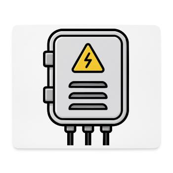 Elektrischer Verteilerverteiler - Mousepad (Querformat) - Weiß - Vorne