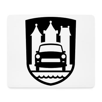 Trabi Motorsport Zwickau (Farbe änderbar) - Mousepad (Querformat) - Weiß - Vorne