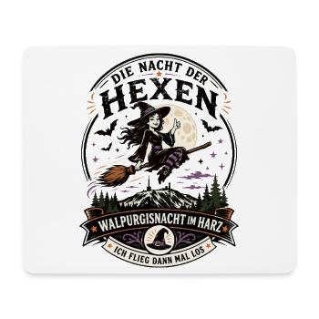  Hexen Geschenkidee Brocken Hexenbesen - Mousepad (Querformat) - Weiß - Vorne