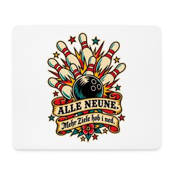 Alle Neune Kegelclub - Mousepad (Querformat) - Weiß - Vorne